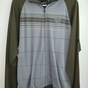 NWOT MENS OLIVE ANS BLUE BILLABONG ZIP UP JACKET